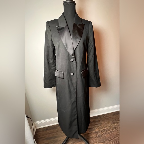Banana Republic Black tuxedo topcoat - Picture 3 of 15